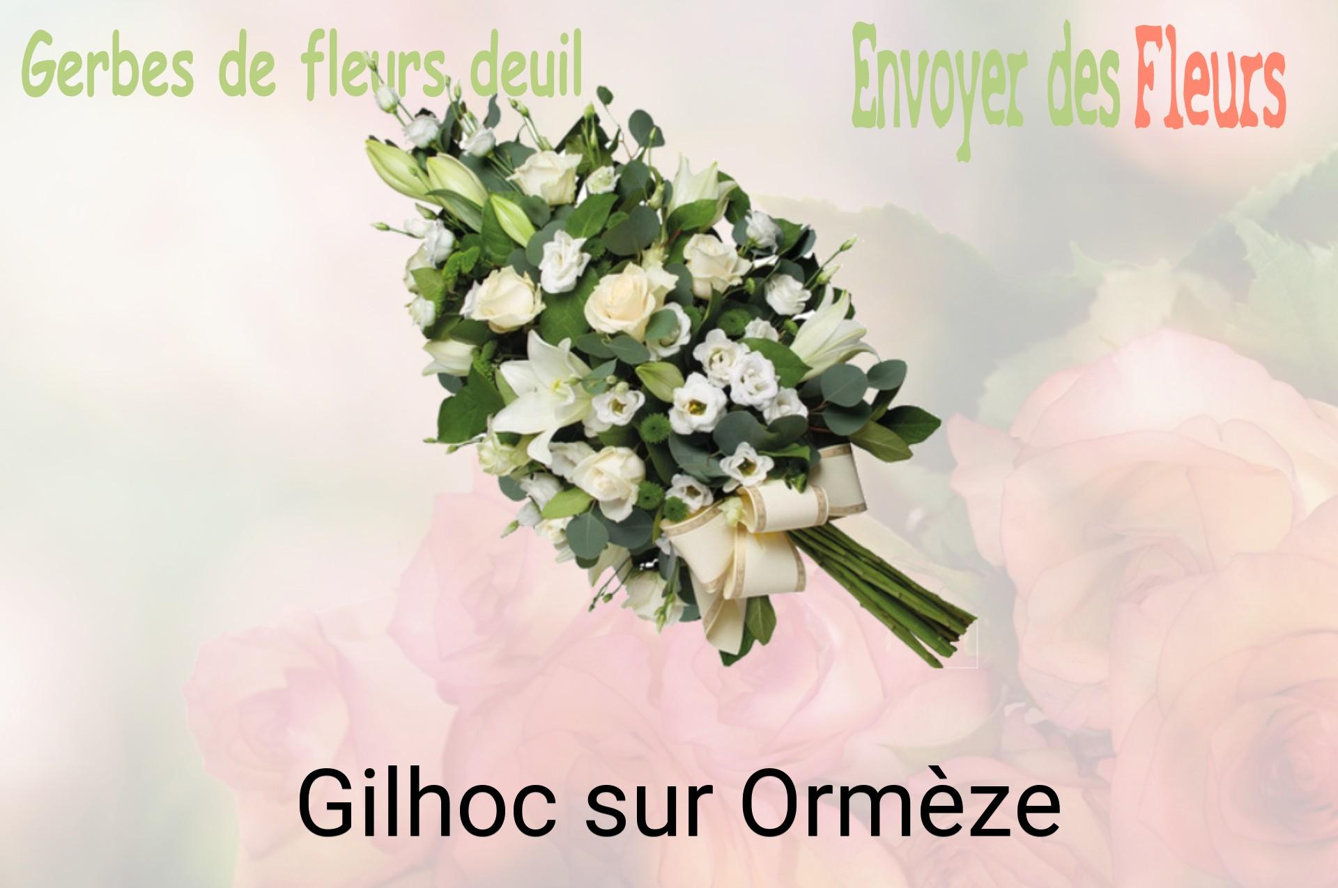 Gerbe de fleurs de deuil livrée à Gilhoc-sur-Ormèze